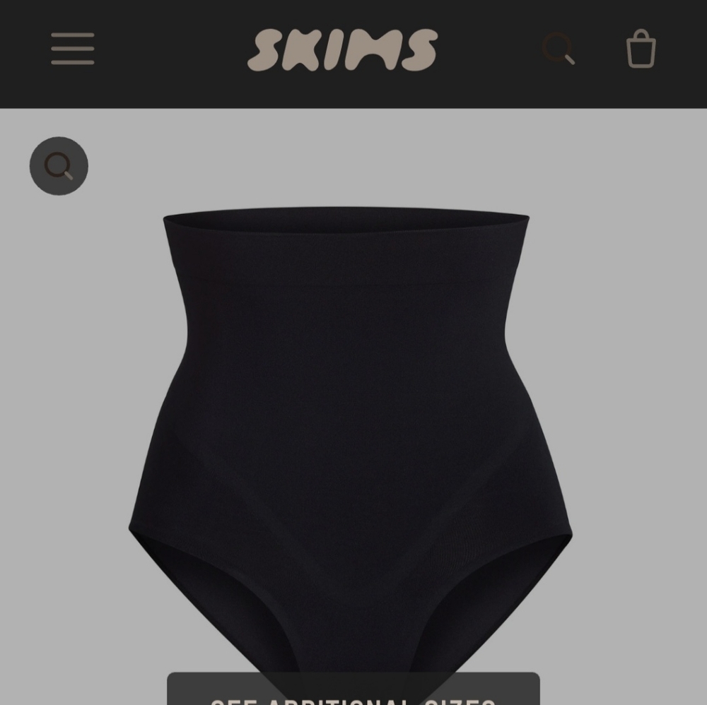 Skims high waisted bonded brief